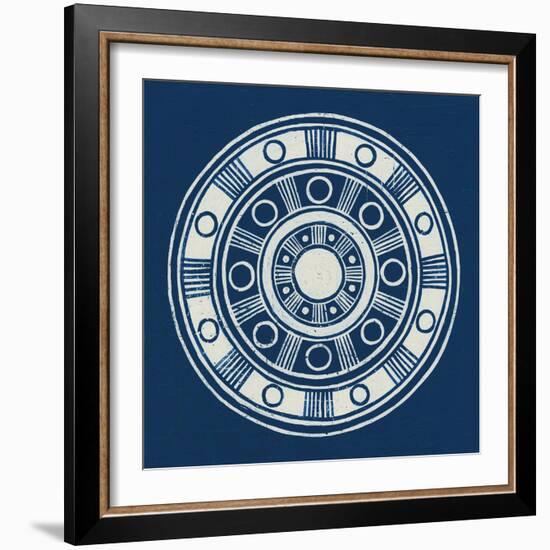 Seville II Dark Blue FB-Kathrine Lovell-Framed Art Print