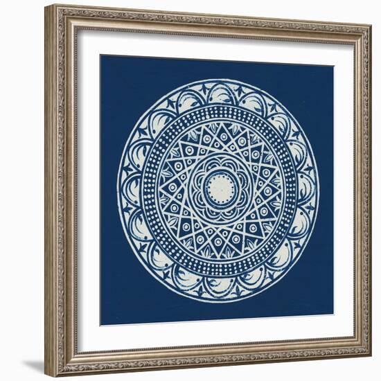 Seville III Dark Blue FB-Kathrine Lovell-Framed Art Print