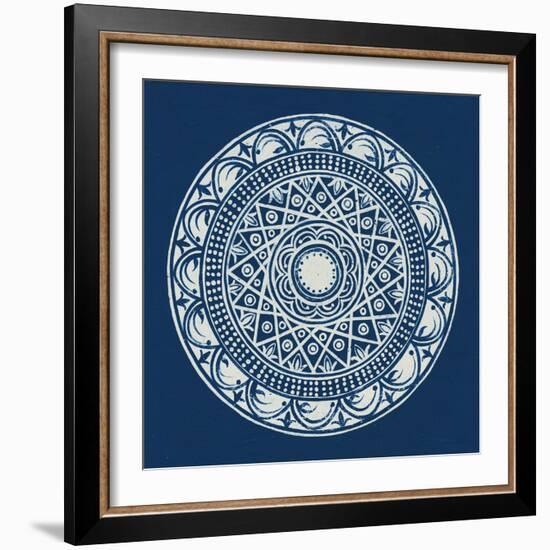 Seville III Dark Blue FB-Kathrine Lovell-Framed Art Print