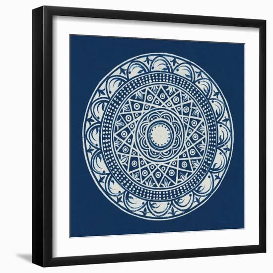 Seville III Dark Blue FB-Kathrine Lovell-Framed Art Print