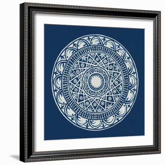 Seville III Dark Blue FB-Kathrine Lovell-Framed Art Print