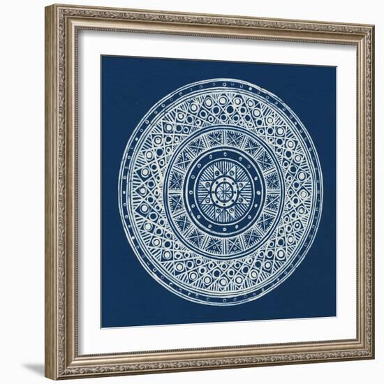 Seville IV Dark Blue FB-Kathrine Lovell-Framed Art Print