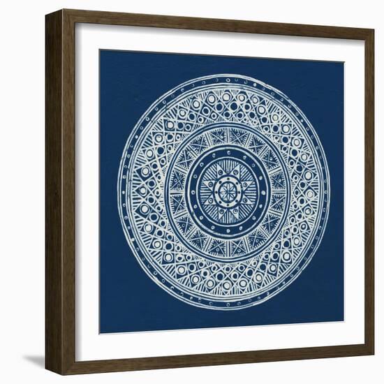 Seville IV Dark Blue FB-Kathrine Lovell-Framed Art Print