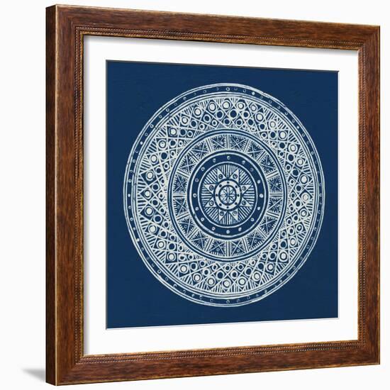 Seville IV Dark Blue FB-Kathrine Lovell-Framed Art Print