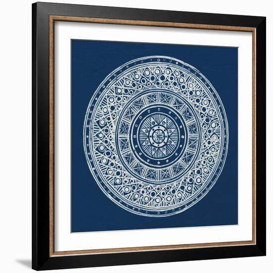 Seville IV Dark Blue FB-Kathrine Lovell-Framed Art Print