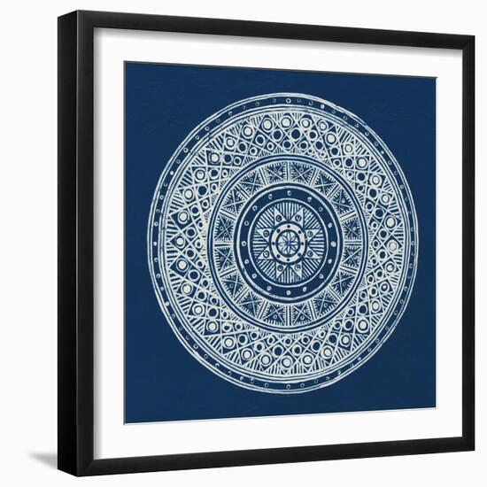 Seville IV Dark Blue FB-Kathrine Lovell-Framed Art Print