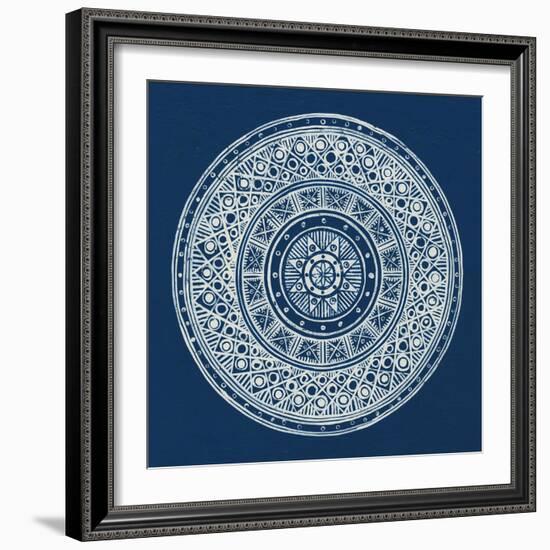 Seville IV Dark Blue FB-Kathrine Lovell-Framed Art Print