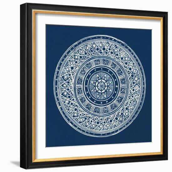 Seville IV Dark Blue FB-Kathrine Lovell-Framed Art Print