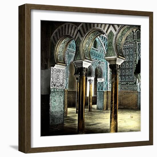 Seville (Spain), the Alcazar, Room of the Ambassadors-Leon, Levy et Fils-Framed Giclee Print