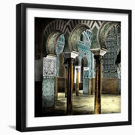 Seville (Spain), the Alcazar, Room of the Ambassadors-Leon, Levy et Fils-Framed Giclee Print