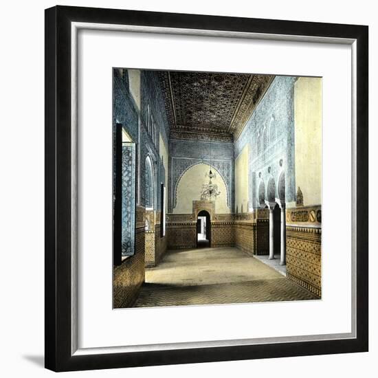 Seville (Spain), the Alcazar, the Resting Room of the Moorish Kings-Leon, Levy et Fils-Framed Photographic Print