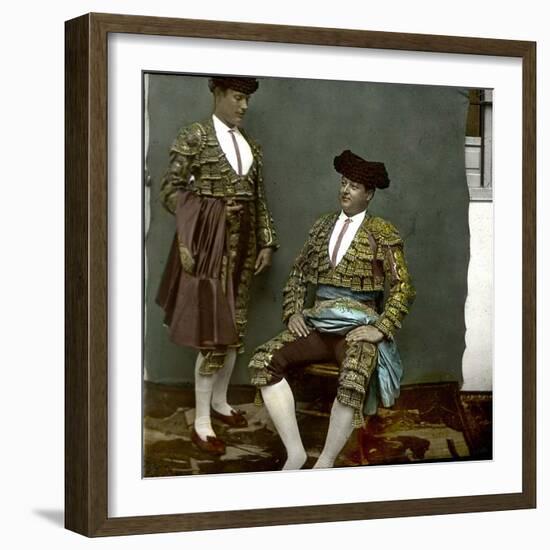 Seville (Spain), the Matador Carra Ancha-Leon, Levy et Fils-Framed Photographic Print