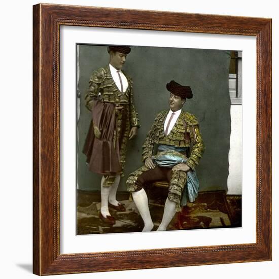 Seville (Spain), the Matador Carra Ancha-Leon, Levy et Fils-Framed Photographic Print