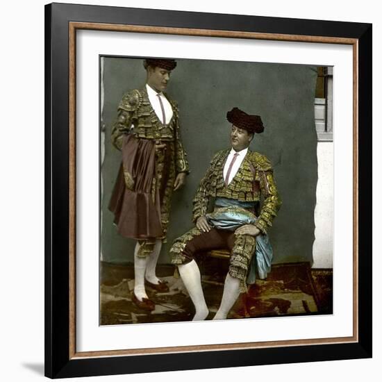 Seville (Spain), the Matador Carra Ancha-Leon, Levy et Fils-Framed Photographic Print