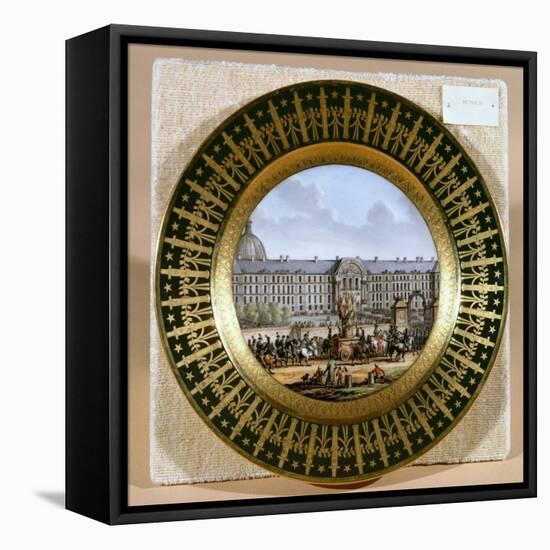 Sevres Plate Depicting the Arrival of the Sword of Frederick II the Great-null-Framed Premier Image Canvas