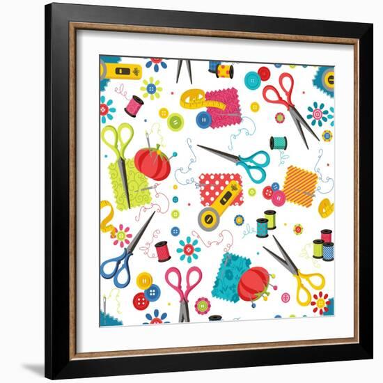 Sew Excited Nifty Notions-Andi Metz-Framed Art Print