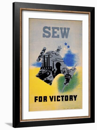 Sew for Victory-null-Framed Giclee Print