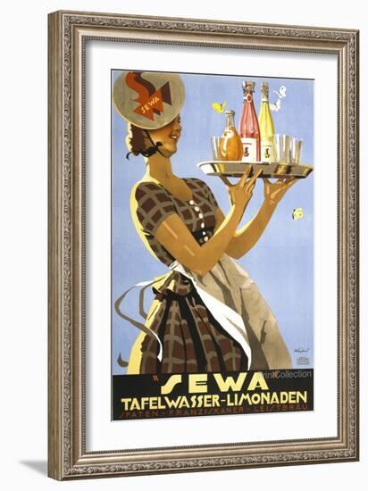 “Sewa” Tafelwasser-Limonaden-null-Framed Giclee Print