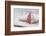 Sewed Christmas tree on cushion, still life-Andrea Haase-Framed Photographic Print