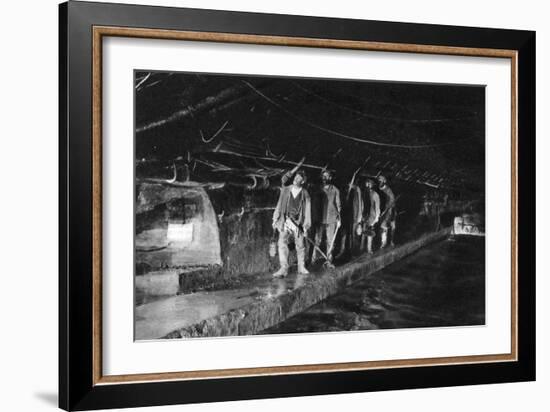 Sewer Cleaners in the Main Sewer, Paris, 1931-Ernest Flammarion-Framed Giclee Print