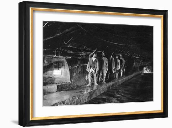 Sewer Cleaners in the Main Sewer, Paris, 1931-Ernest Flammarion-Framed Giclee Print