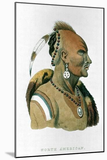 Sewessissing, Chief of the Iowa Indians (North American Plains Indian), 1837-null-Mounted Giclee Print