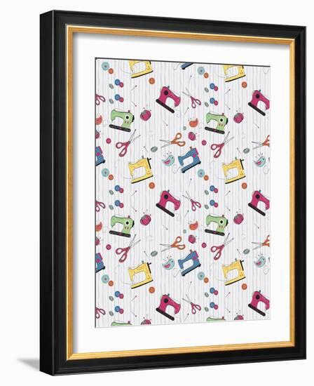 Sewing 1-Fiona Stokes-Gilbert-Framed Giclee Print