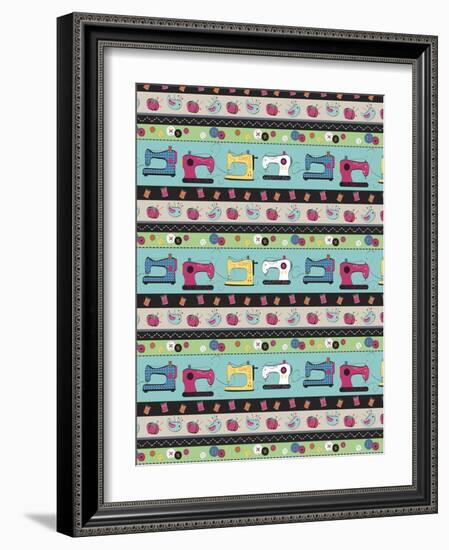 Sewing 3-Fiona Stokes-Gilbert-Framed Giclee Print