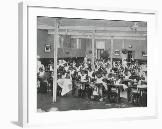 Sewing Class, Darenth Training Colony, Kent-Peter Higginbotham-Framed Photographic Print