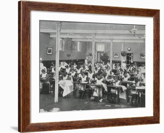 Sewing Class, Darenth Training Colony, Kent-Peter Higginbotham-Framed Photographic Print