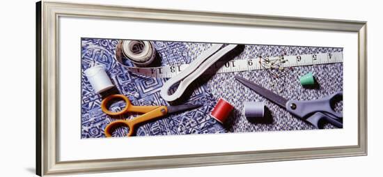 Sewing Items on a Mat-null-Framed Photographic Print