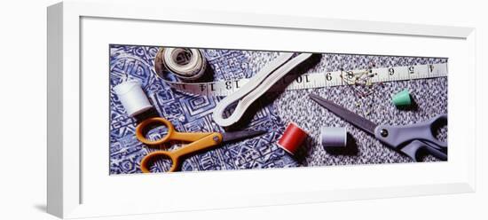 Sewing Items on a Mat-null-Framed Photographic Print