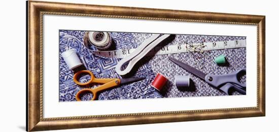 Sewing Items on a Mat-null-Framed Photographic Print