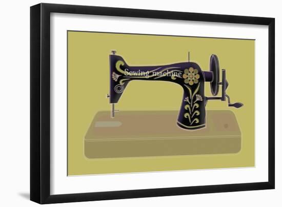 Sewing Machine in Yellow-Ikuko Kowada-Framed Giclee Print