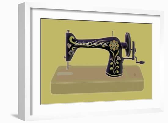 Sewing Machine in Yellow-Ikuko Kowada-Framed Giclee Print