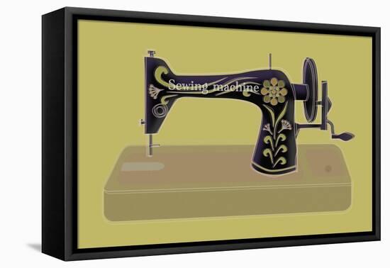 Sewing Machine in Yellow-Ikuko Kowada-Framed Premier Image Canvas