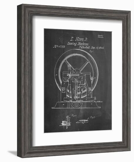 Sewing Machine Patent 1846-null-Framed Art Print