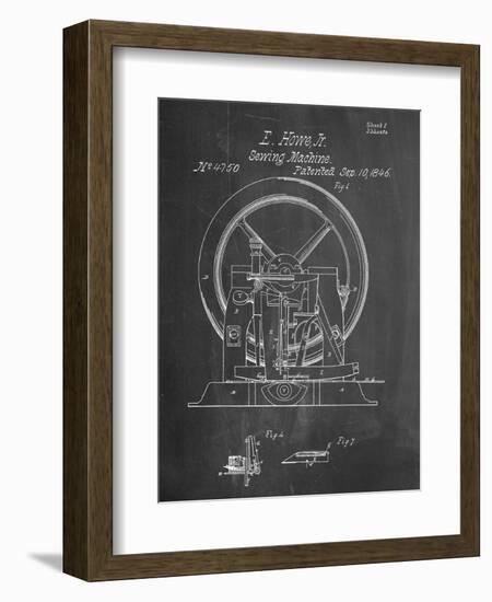 Sewing Machine Patent 1846-null-Framed Art Print