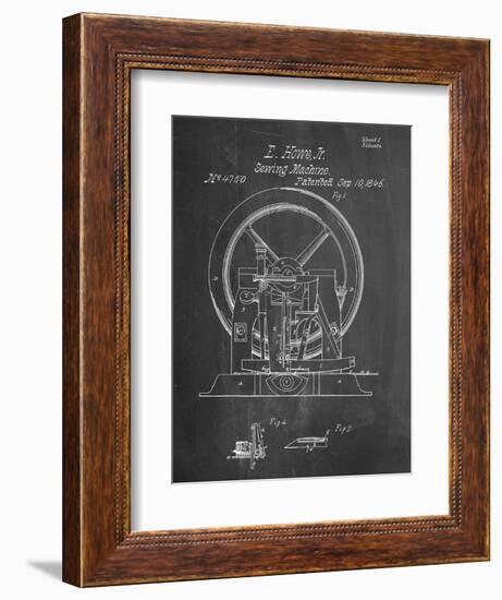 Sewing Machine Patent 1846-null-Framed Art Print