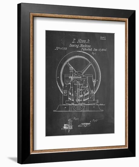 Sewing Machine Patent 1846-null-Framed Art Print
