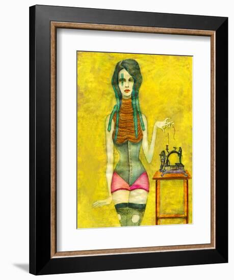 Sewing Machine-Jami Goddess-Framed Art Print