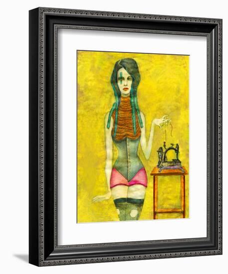 Sewing Machine-Jami Goddess-Framed Art Print