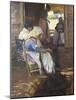 Sewing of Nets, 1901-Joaquín Sorolla y Bastida-Mounted Giclee Print