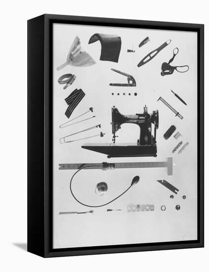 Sewing Tools-Al Fenn-Framed Premier Image Canvas