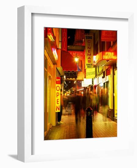 Sex Shops, Soho, London, England, United Kingdom-Mark Mawson-Framed Photographic Print