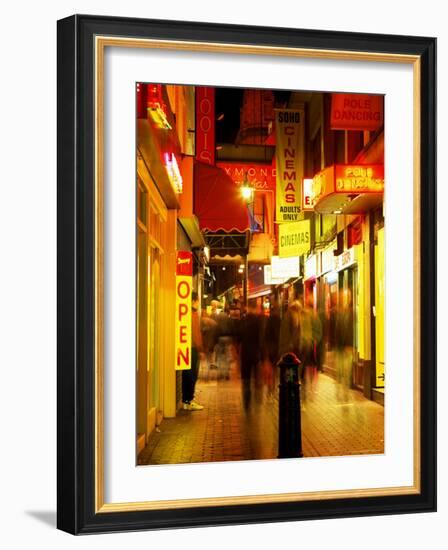 Sex Shops, Soho, London, England, United Kingdom-Mark Mawson-Framed Photographic Print