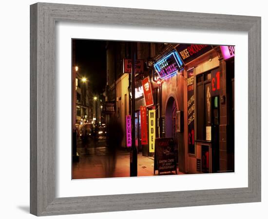 Sex Shops, Soho, London, England, United Kingdom-Mark Mawson-Framed Photographic Print