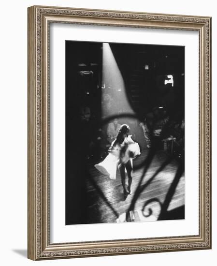 Sexy Dancer Performing in a Nightclub-Allan Grant-Framed Photographic Print