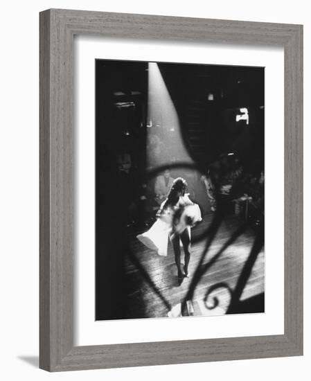 Sexy Dancer Performing in a Nightclub-Allan Grant-Framed Photographic Print