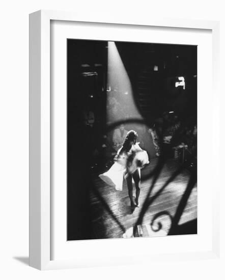 Sexy Dancer Performing in a Nightclub-Allan Grant-Framed Photographic Print